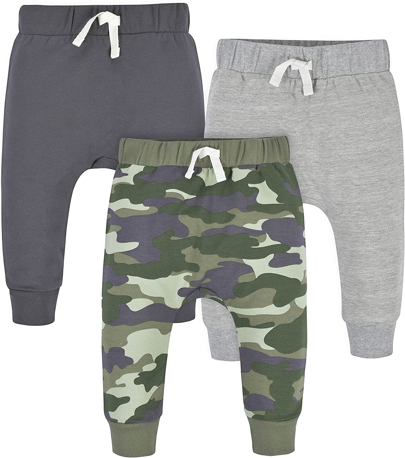 230816025904644_1 Gerber Baby Boys' Toddler 3-Pack Jogger Pants - Image 1